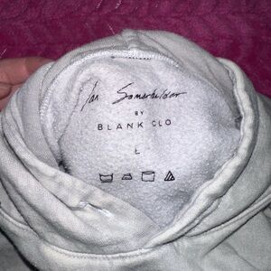 Blank Clo Men's Light Gray Sweater - Cozy Fleece Lined